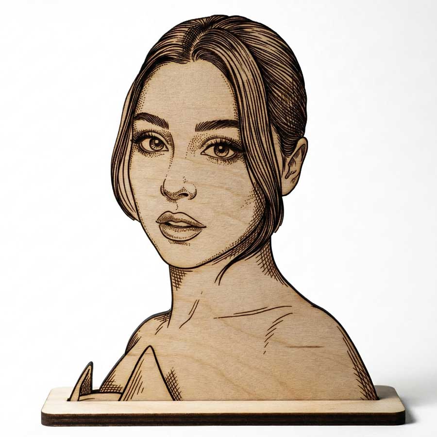 Cemre Baysel Ahşap Heykel